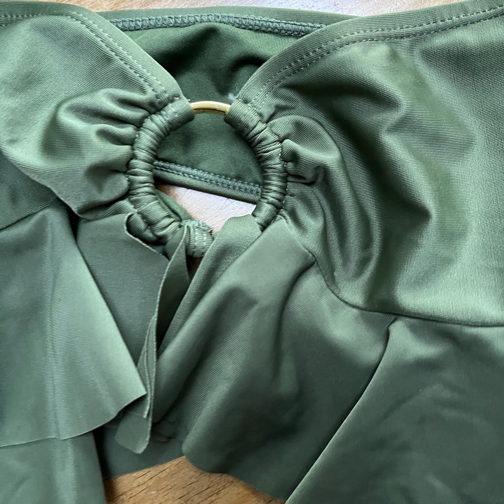 NA-KD Reborn ruffled bikini top NEW
